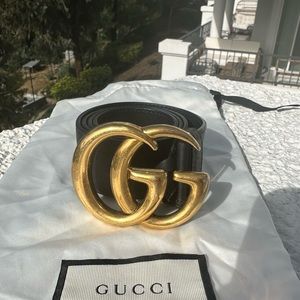 Gucci Marmont Double GG Belt